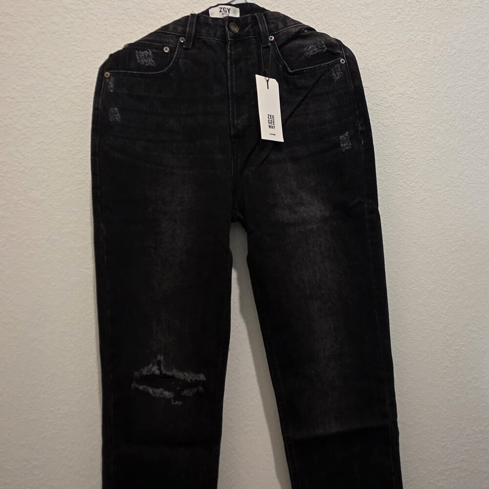 NWT ZGY Denim STRAIGHT UP JEAN - ASHES TO ASHES Size 27